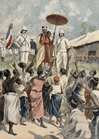 Proclamation du nouveau roi du Dahomey, de 